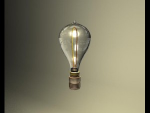 1879 light bulb Model 3D