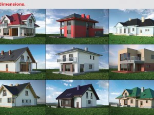 住宅のコレクション 02 3Dモデル