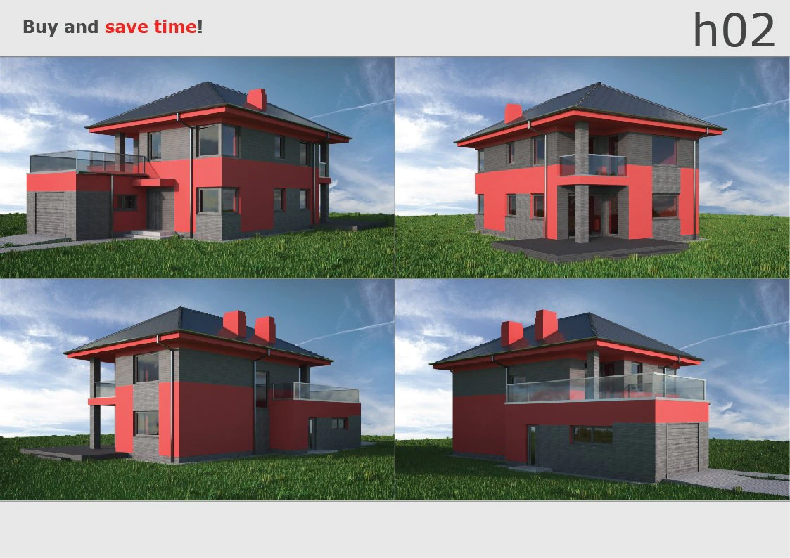 Maison 02c2 Modèle 3D .c4d .max .obj .3ds .fbx .stl .blend 