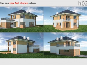 House 02c2 3D Модель