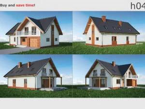 Дом 04с2 3D Модель