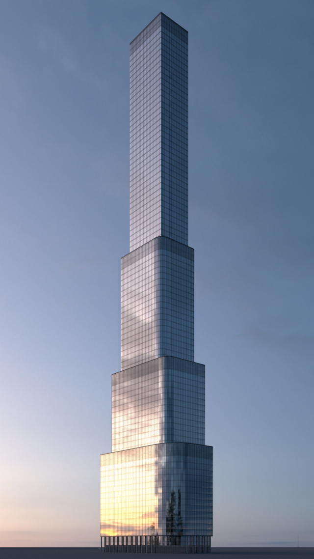 skyscraper 01 3Dモデル .c4d .max .obj .3ds .fbx .stl .blend 