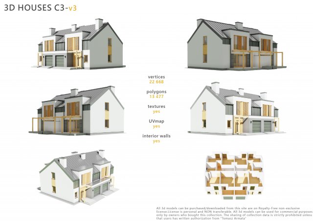 house c3v3 Modelo 3D .c4d .max .obj .3ds .fbx .stl .blend 