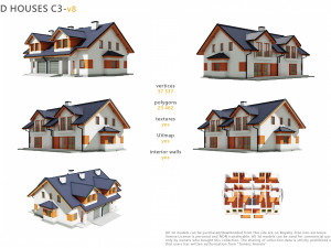 house c3v8 3D Модель
