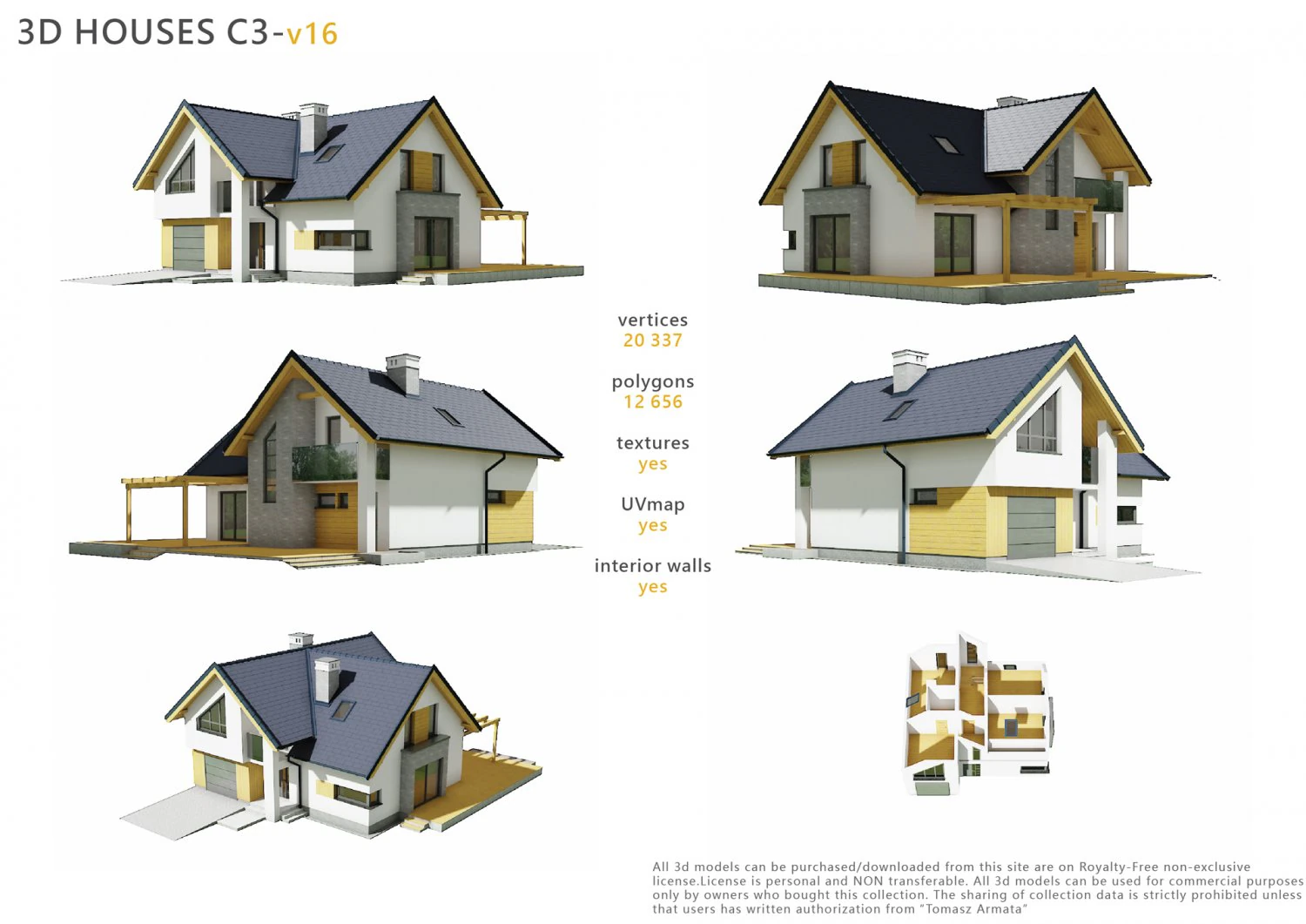 huis c3v16 3D Model .c4d .max .obj .3ds .fbx .stl .blend 