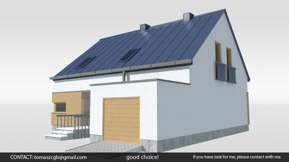 Amoniusz house 3D Model .c4d .max .obj .3ds .fbx .stl .blend 