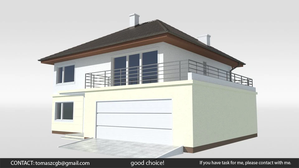 Zx10 house 3D Model .c4d .max .obj .3ds .fbx .stl .blend 