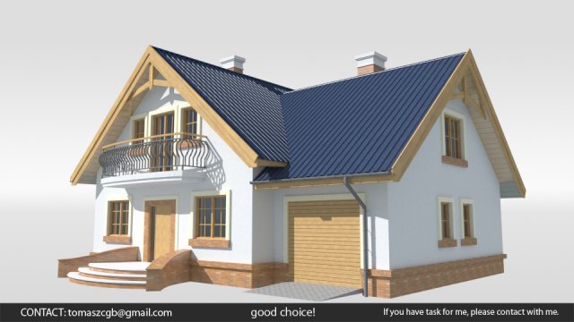 Juli house 3D-Modell .c4d .max .obj .3ds .fbx .stl .blend