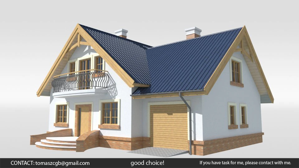 Juli house 3D Model .c4d .max .obj .3ds .fbx .stl .blend