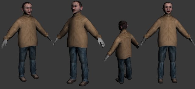 character male 3D 模型 .c4d .max .obj .3ds .fbx .stl .blend