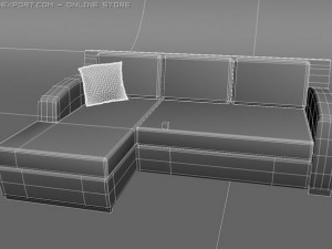 sofa 3D मॉडल
