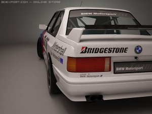 bmw e30 m3 3D 模型