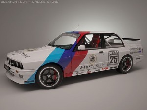 bmw e30 m3 3D 模型