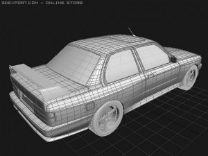 bmw e30 m3 3D 模型