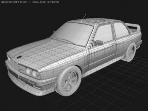bmw e30 m3 3D 模型