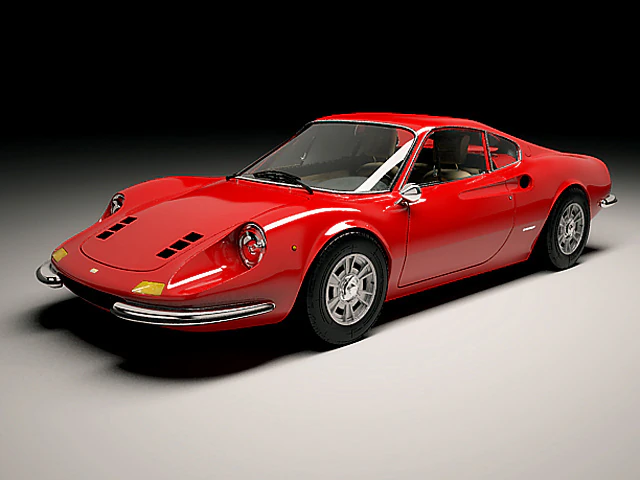 ferrari dino 246 gt 3D Model .c4d .max .obj .3ds .fbx .stl .blend 