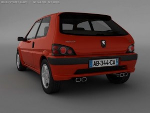 peugeot 106 3D 模型