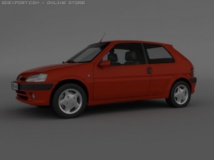 peugeot 106 3D 模型