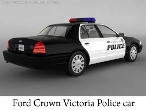 ford crown victoria police car 3D Model