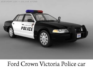 ford crown victoria police car 3D Model