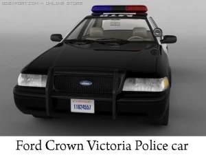 ford crown victoria police car 3D Model