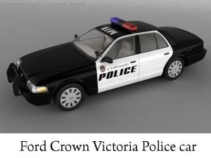 ford crown victoria police car 3D Model
