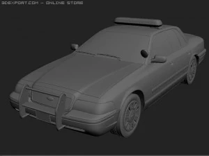 ford crown victoria police car 3D Model