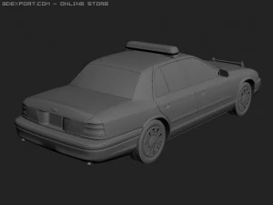 ford crown victoria police car 3D Model