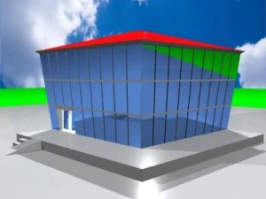 budynek handlowy Model 3D