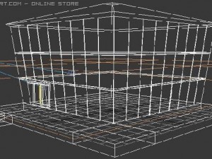 commercal building 3D मॉडल
