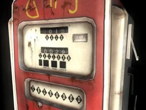 vintage gas pump 3D Model