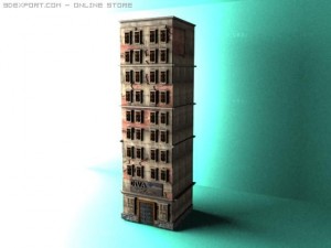 broken apartement 3D 모델
