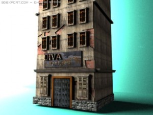 broken apartement 3D 모델