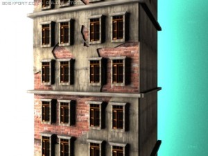 broken apartement 3D 모델