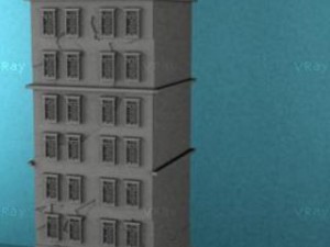 broken apartement 3D 모델
