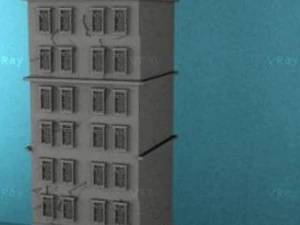 broken apartement 3D Model