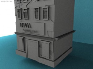 broken apartement 3D 모델