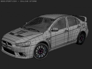 lancer x 3D 模型