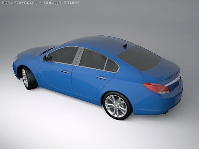 Opel Insignia 2009 3D Model in Sedan 3DExport