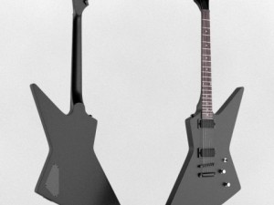 guitar 3D मॉडल
