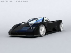 Pagani zonda c12 Modello 3D