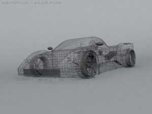 Pagani zonda c12 Modello 3D