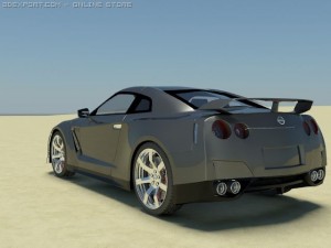 Nissan skyline r35 gtr 3D Модель