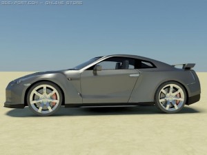 Nissan skyline r35 gtr 3D Модель