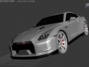 Nissan skyline r35 gtr 3D Модель