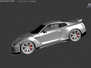 Nissan skyline r35 gtr 3D Модель