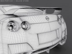 Nissan skyline r35 gtr 3D Model