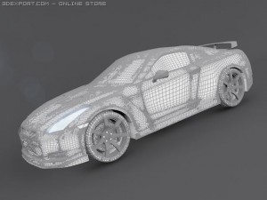 Nissan skyline r35 gtr 3D Модель