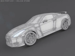 Nissan skyline r35 gtr 3D Model