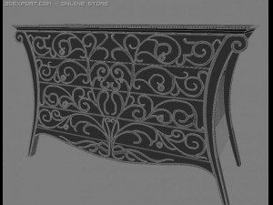 art deco locker 001 3D Модель